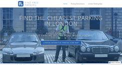 Desktop Screenshot of findfreeparking.co.uk